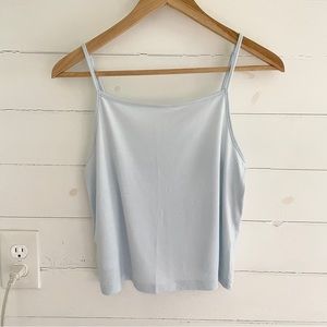 NWT Lou & Grey Light Blue Cropped Tank Top